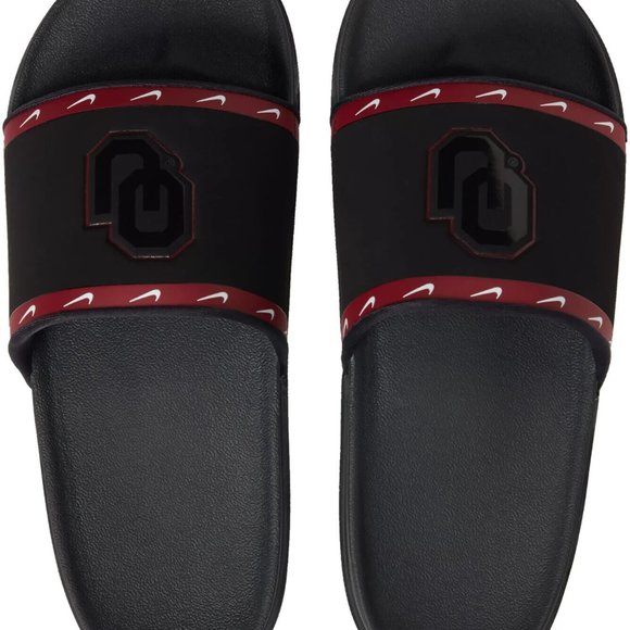 NIKE Oklahoma Sooners Offcourt Slide Sandals Black - Crimson VARIOUS SIZES NWT - Picture 4 of 5
